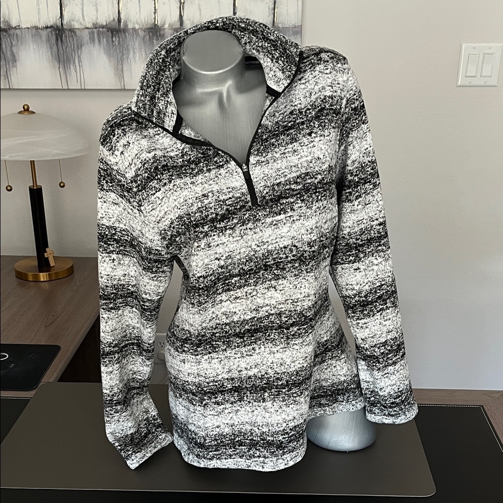 Lands' End Half-Zip Pullover Sweater Jacket